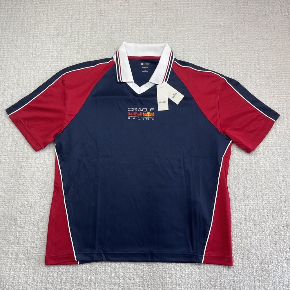 NEW Hollister x Oracle Red Bull Racing F1 Boxy Fit Polo Men Choose Sz S - XL